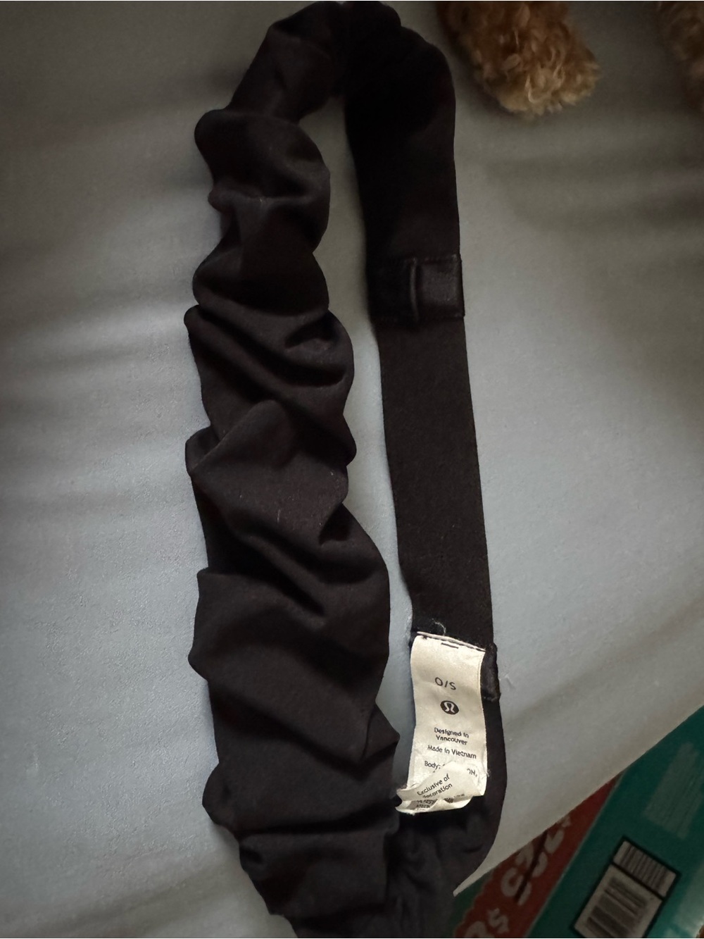 lululemon athletica Black Ruched Hair Tie Headband